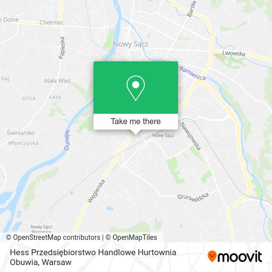 Hess Przedsiębiorstwo Handlowe Hurtownia Obuwia map