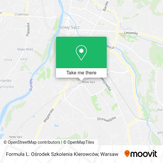 Formuła L. Ośrodek Szkolenia Kierowców map