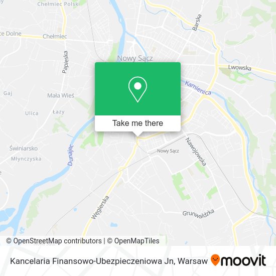 Kancelaria Finansowo-Ubezpieczeniowa Jn map