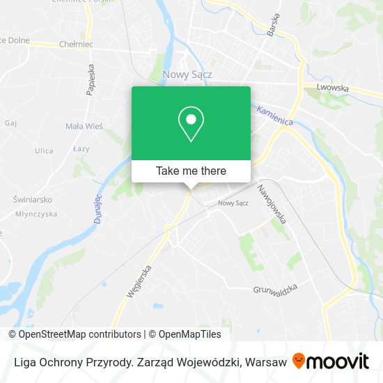 Liga Ochrony Przyrody. Zarząd Wojewódzki map