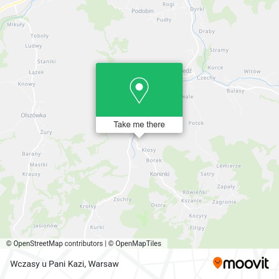 Wczasy u Pani Kazi map