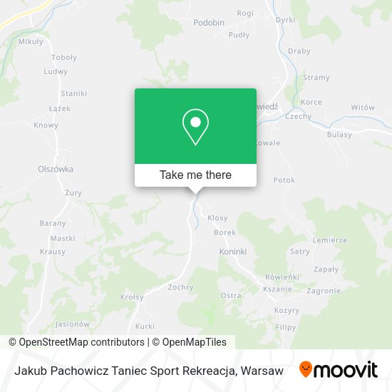 Jakub Pachowicz Taniec Sport Rekreacja map