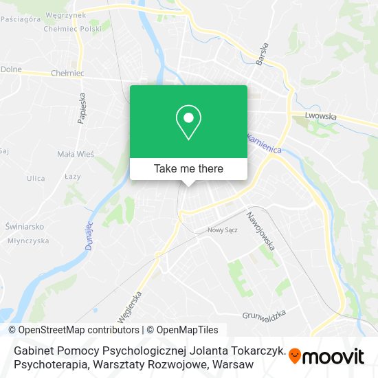 Gabinet Pomocy Psychologicznej Jolanta Tokarczyk. Psychoterapia, Warsztaty Rozwojowe map