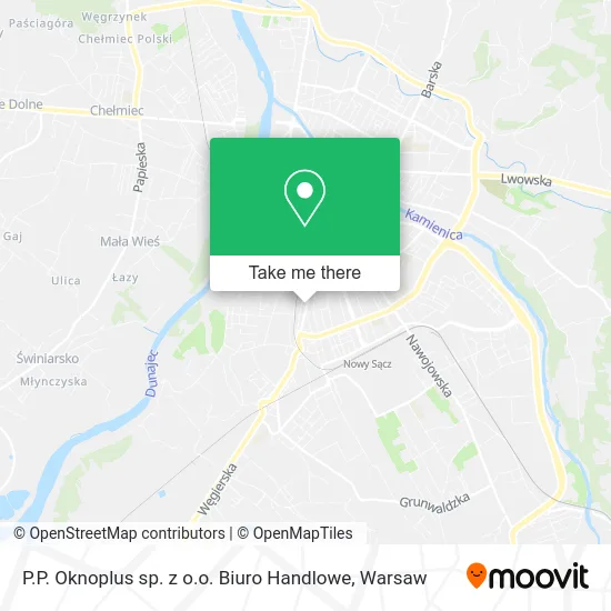 Карта P.P. Oknoplus sp. z o.o. Biuro Handlowe