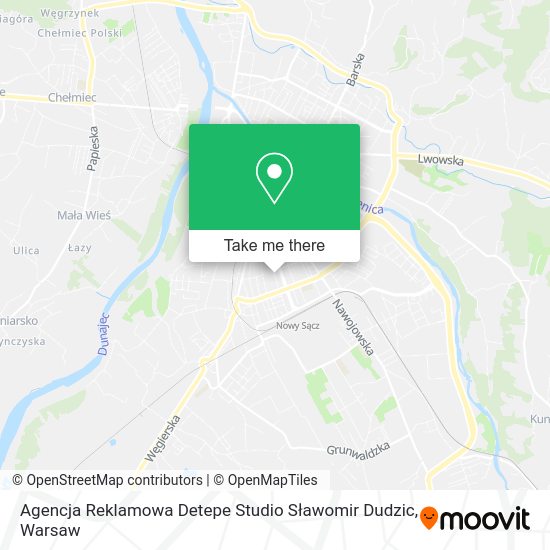 Agencja Reklamowa Detepe Studio Sławomir Dudzic map