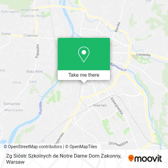 Zg Sióstr Szkolnych de Notre Dame Dom Zakonny map