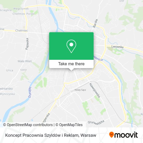 Koncept Pracownia Szyldów i Reklam map