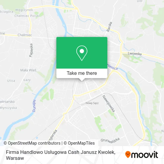 Карта Firma Handlowo Usługowa Cash Janusz Kwolek