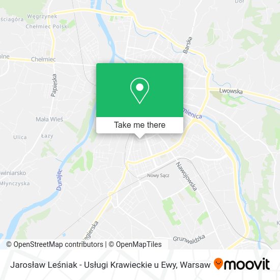 Jarosław Leśniak - Usługi Krawieckie u Ewy map