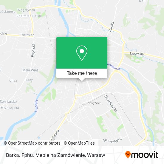 Barka. Fphu. Meble na Zamówienie map