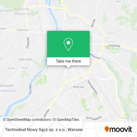 Technobud Nowy Sącz sp. z o.o. map