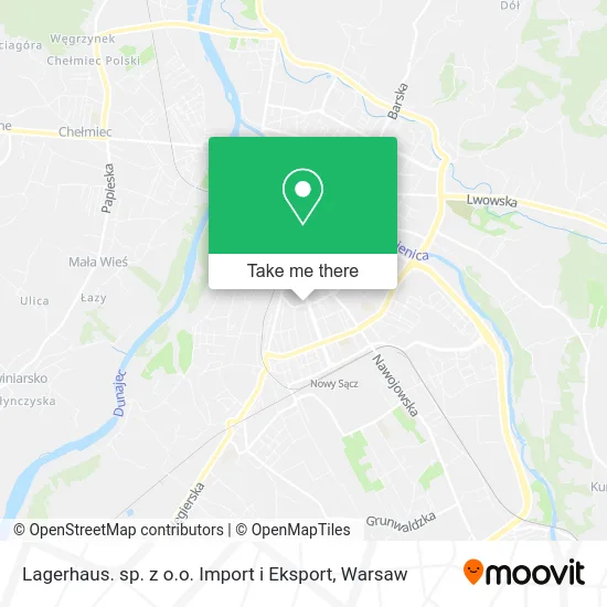 Карта Lagerhaus. sp. z o.o. Import i Eksport