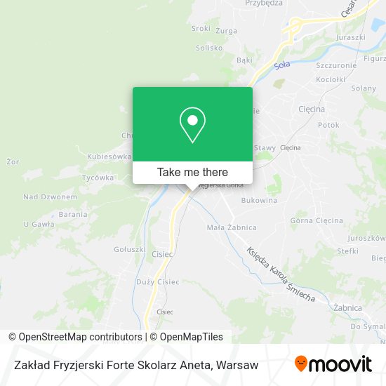 Zakład Fryzjerski Forte Skolarz Aneta map