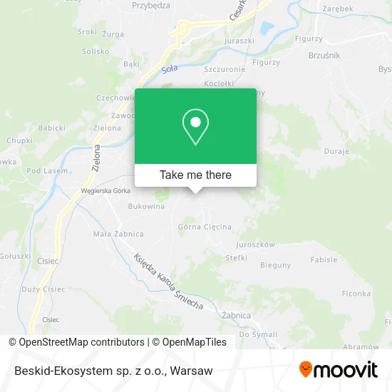 Карта Beskid-Ekosystem sp. z o.o.