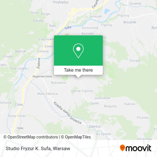 Studio Fryzur K. Sufa map