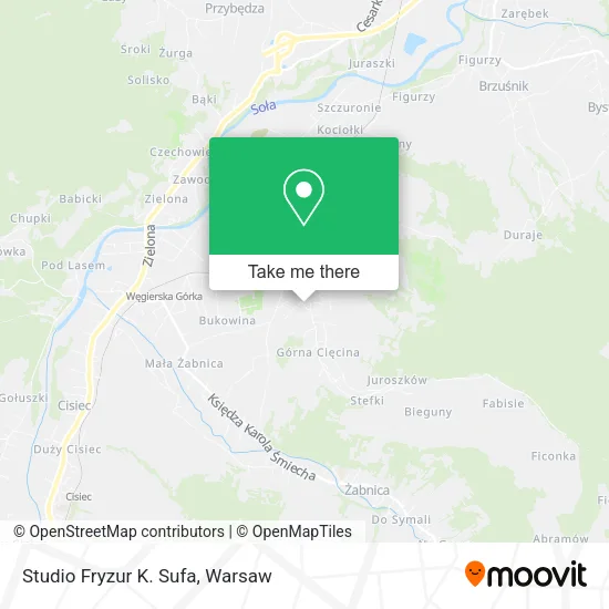Карта Studio Fryzur K. Sufa