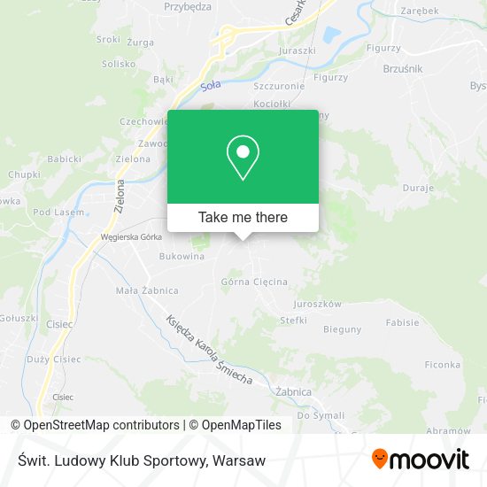 Świt. Ludowy Klub Sportowy map