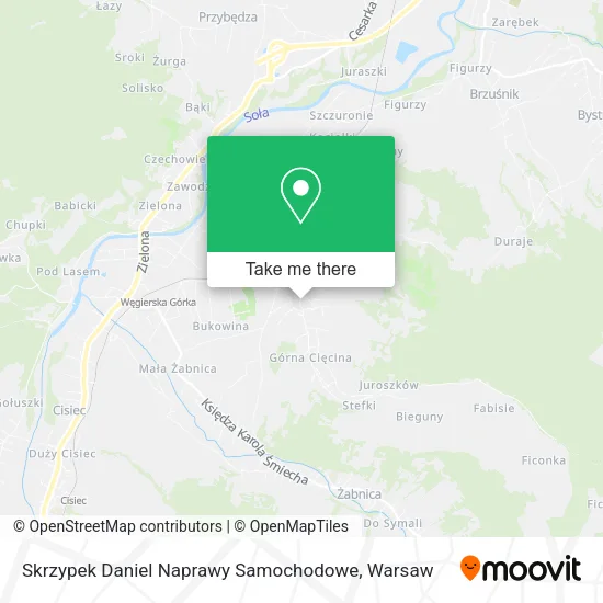 Карта Skrzypek Daniel Naprawy Samochodowe