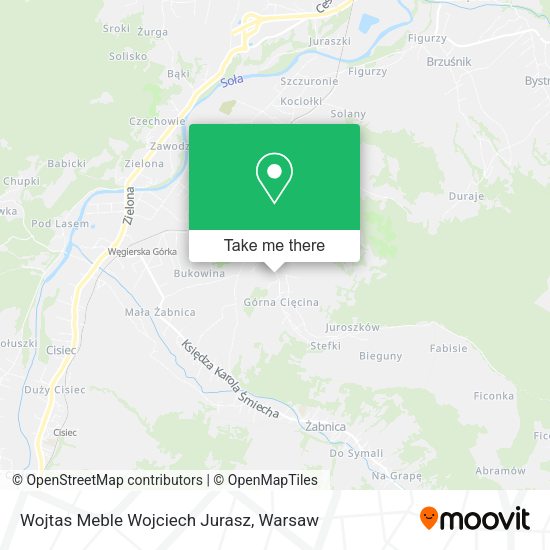 Wojtas Meble Wojciech Jurasz map