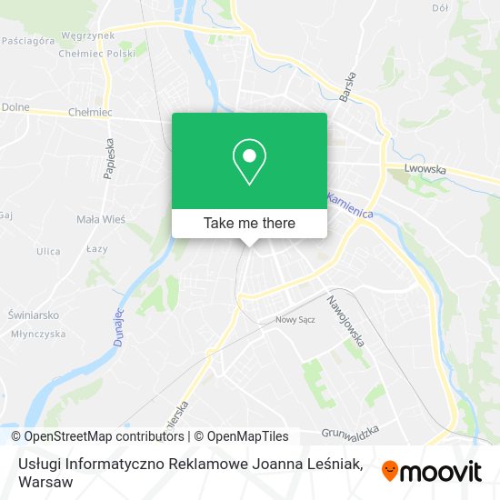 Usługi Informatyczno Reklamowe Joanna Leśniak map