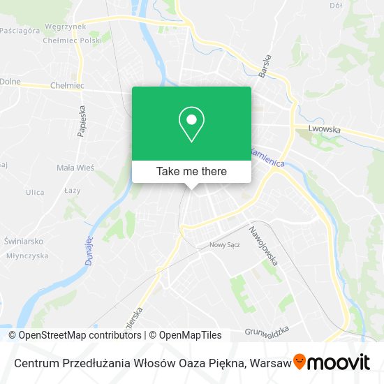 Centrum Przedłużania Włosów Oaza Piękna map