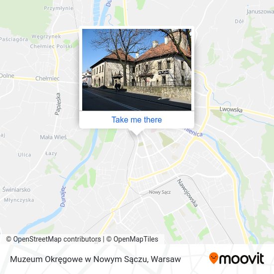 Карта Muzeum Okręgowe w Nowym Sączu