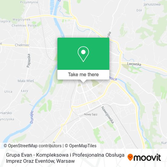 Grupa Evan - Kompleksowa i Profesjonalna Obsługa Imprez Oraz Eventów map