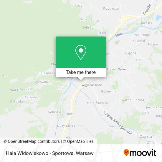 Hala Widowiskowo - Sportowa map