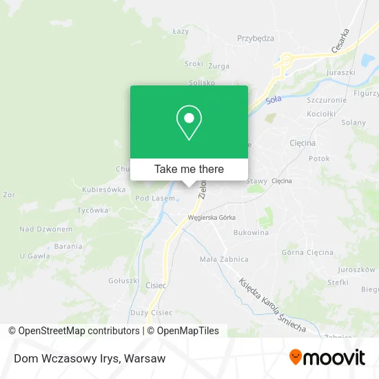 Карта Dom Wczasowy Irys