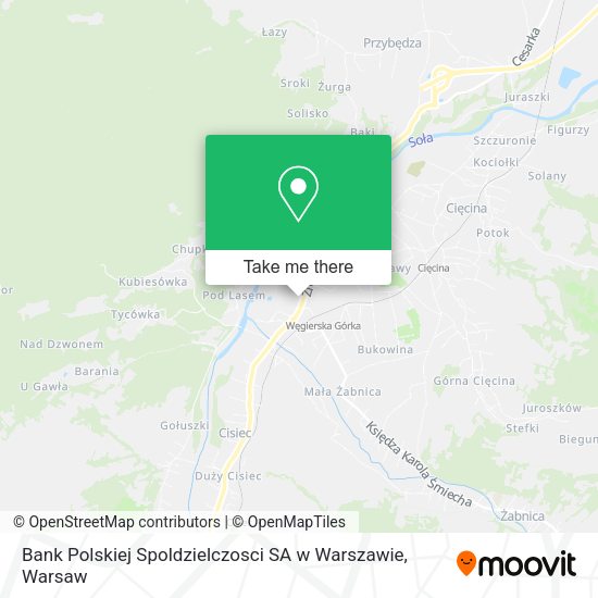 Bank Polskiej Spoldzielczosci SA w Warszawie map