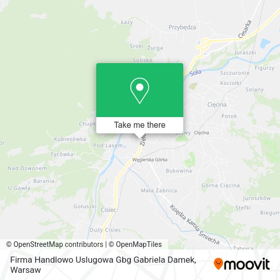 Firma Handlowo Uslugowa Gbg Gabriela Damek map