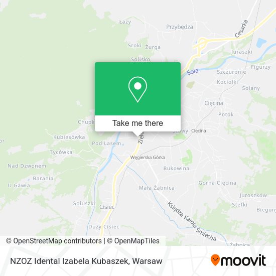 NZOZ Idental Izabela Kubaszek map