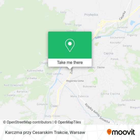 Karczma przy Cesarskim Trakcie map