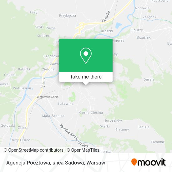 Agencja Pocztowa, ulica Sadowa map