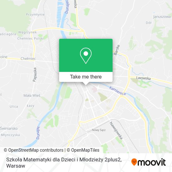 Szkoła Matematyki dla Dzieci i Młodzieży 2plus2 map