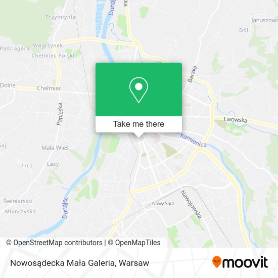 Nowosądecka Mała Galeria map