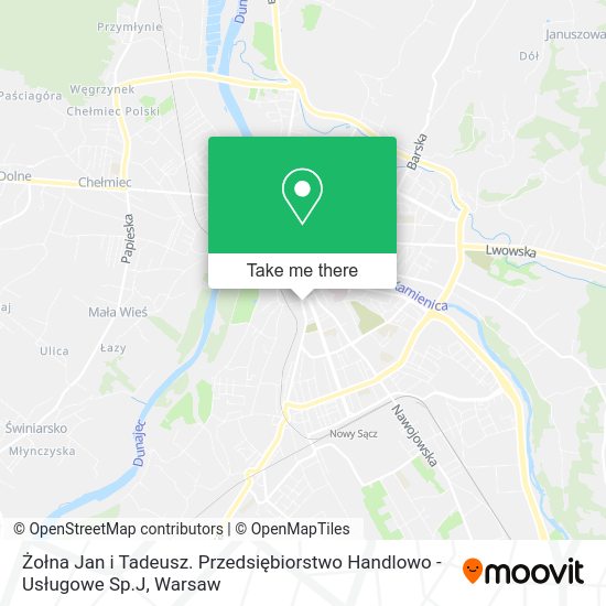 Żołna Jan i Tadeusz. Przedsiębiorstwo Handlowo - Usługowe Sp.J map