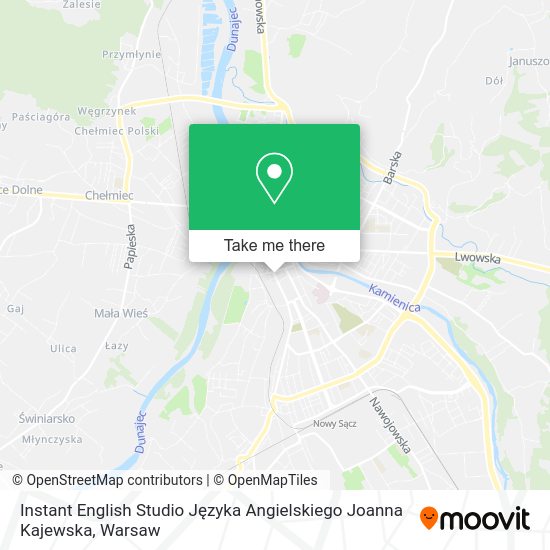 Instant English Studio Języka Angielskiego Joanna Kajewska map