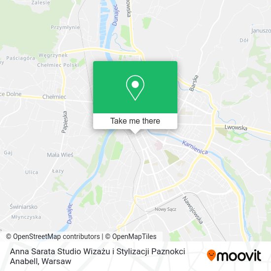 Anna Sarata Studio Wizażu i Stylizacji Paznokci Anabell map