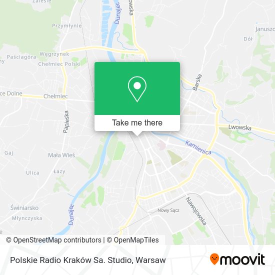 Polskie Radio Kraków Sa. Studio map