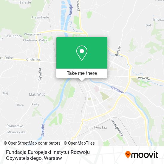 Fundacja Europejski Instytut Rozwoju Obywatelskiego map