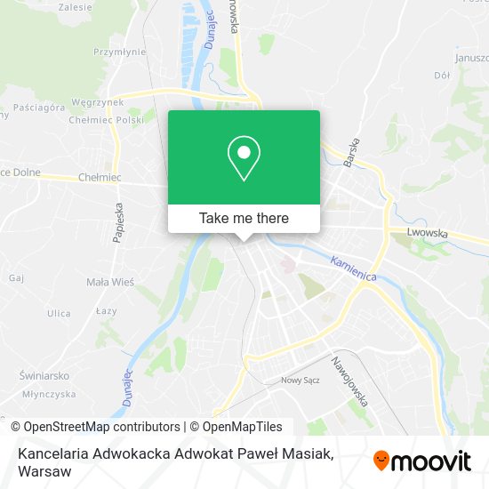 Kancelaria Adwokacka Adwokat Paweł Masiak map