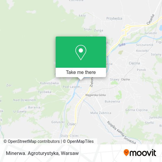 Карта Minerwa. Agroturystyka