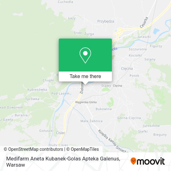 Medifarm Aneta Kubanek-Golas Apteka Galenus map