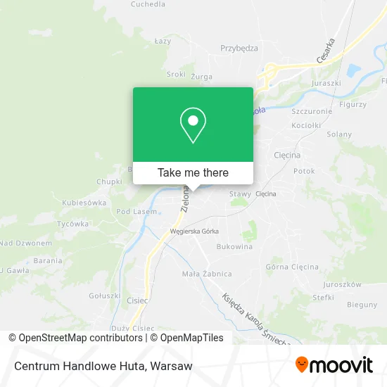 Centrum Handlowe Huta map