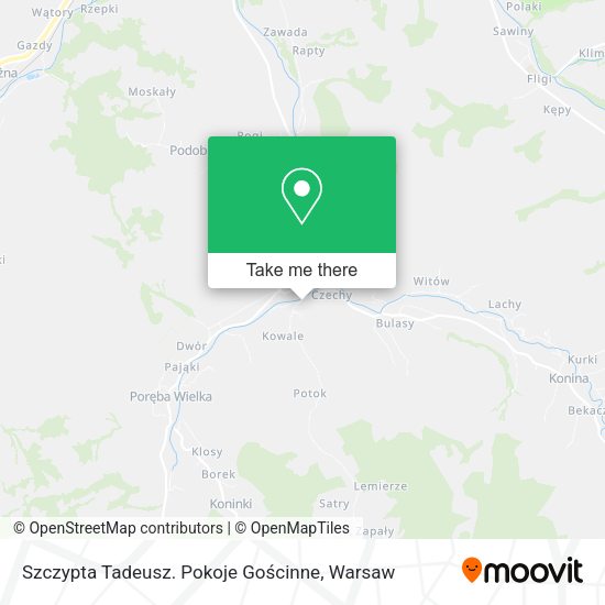 Szczypta Tadeusz. Pokoje Gościnne map