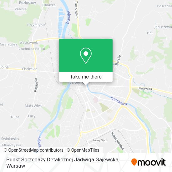 Punkt Sprzedaży Detalicznej Jadwiga Gajewska map