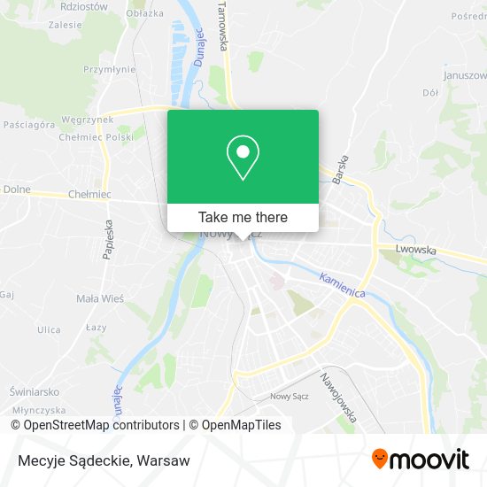 Mecyje Sądeckie map