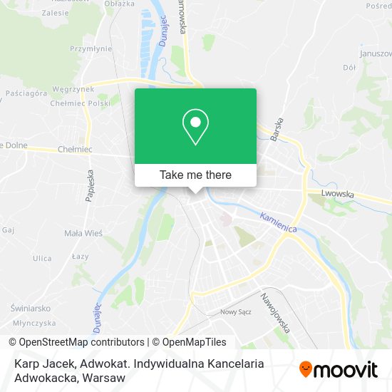 Karp Jacek, Adwokat. Indywidualna Kancelaria Adwokacka map