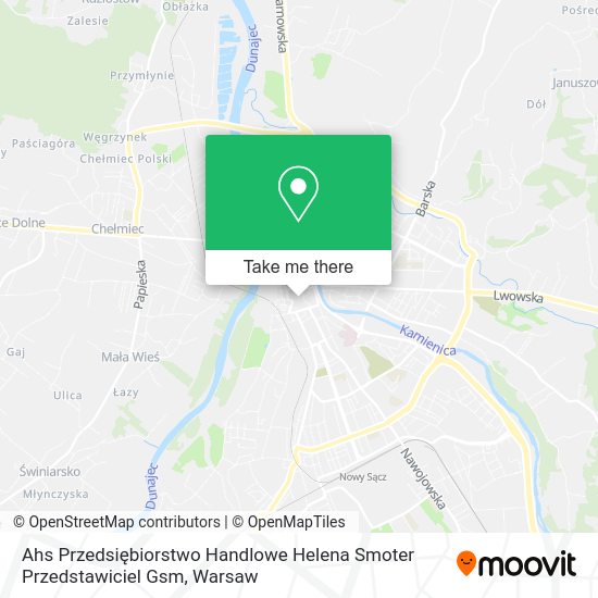 Ahs Przedsiębiorstwo Handlowe Helena Smoter Przedstawiciel Gsm map